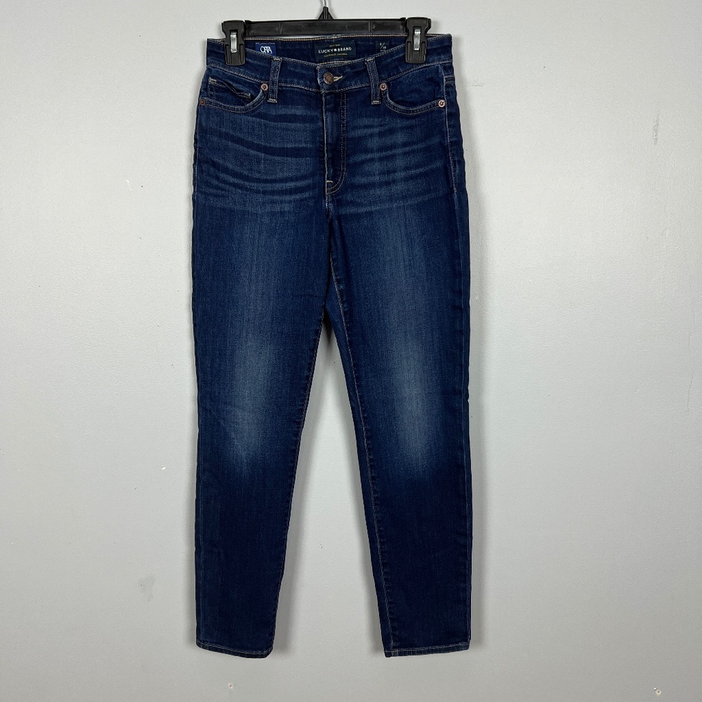 Lucky Brand Jeans Women's 2/26 Ankle Hayden Skinny Blue Mid Rise 27 in Inseam